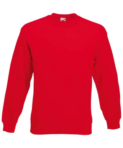 Fruit of the Loom Mens Set-In Belcoro Yarn Sweatshirt (Red)