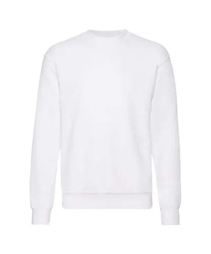 Fruit of the Loom Mens Set-In Belcoro Yarn Sweatshirt (White)