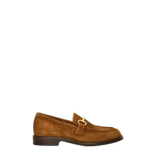 Fru.it , Suede Moccasin - Cork Color ,Brown male, Sizes: