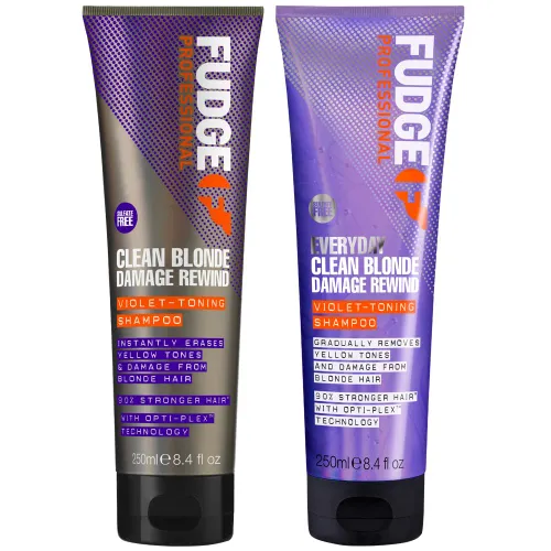 Fudge Professional Clean Blonde Damage Rewind Haircare Duo