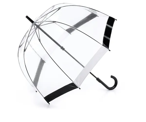 Fulton Birdcage 1 Umbrella Black & White Trim