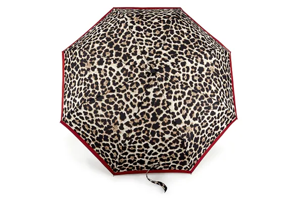 Fulton Minilite 2 Lusterous Leopard Print Umbrella