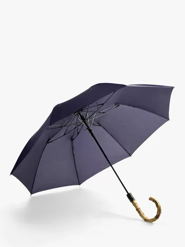 Fulton Portobello Automatic Extra Large Umbrella with Bamboo Handle - Navy - Female