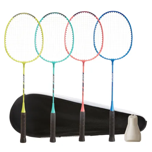Fun Br130 Set Family With A Set Of 4 Adult Badminton Rackets
