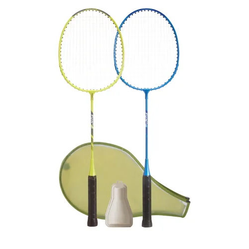 Fun Set Br130 Ad Lime Blue Adult Badminton Racket Set
