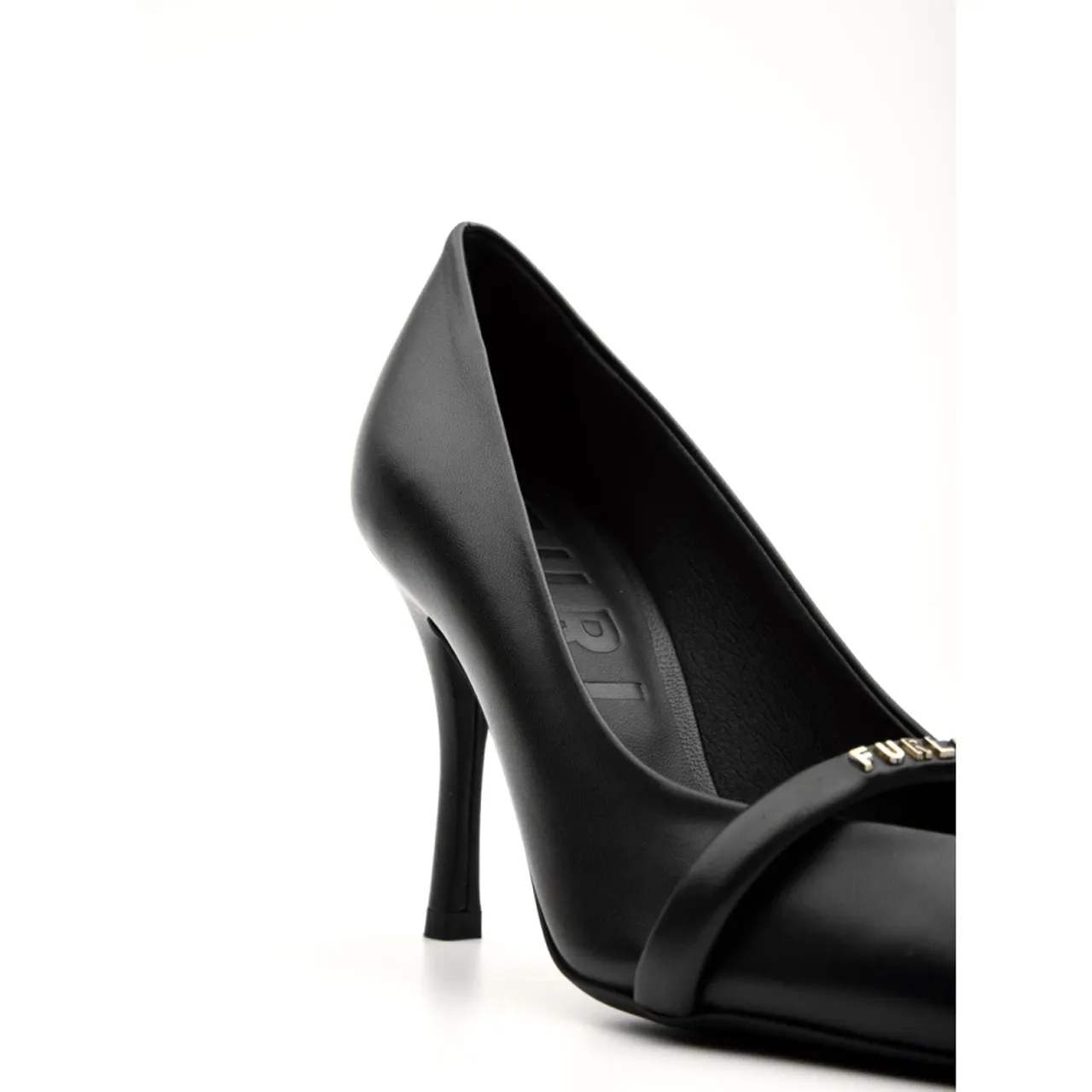 Furla , Black Heeled Decollete Shoes ,Black female, Sizes: