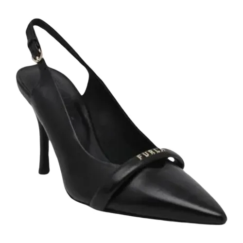 Furla , Core Slingback Heeled Shoes Spring/Summer Collection ,Black female, Sizes: