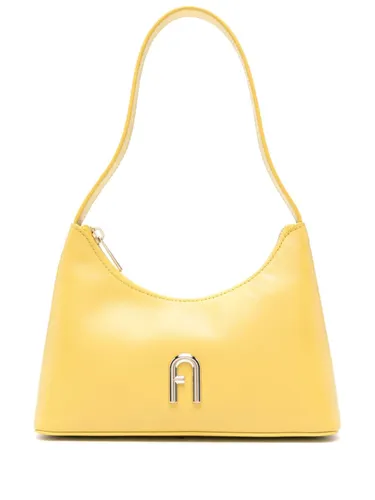 Furla Diamante leather shoulder bag - Yellow