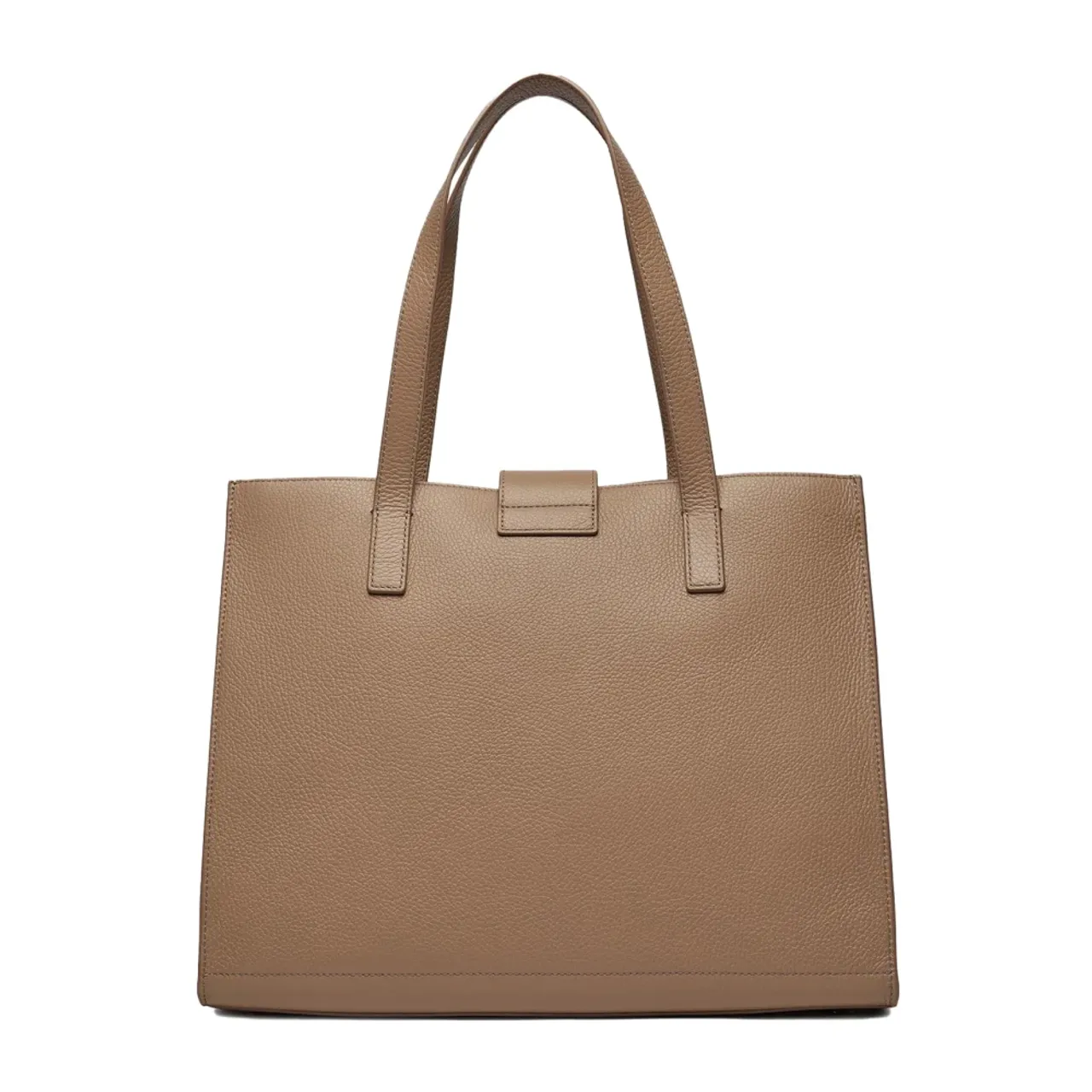 Furla , Elegant Tote Bag with Snap Buttons ,Beige female, Sizes: ONE SIZE
