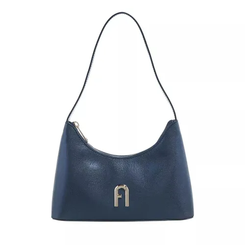 Furla Hobo Bags - Furla Diamante Mini Shoulder Bag - Vitello Gardena - blue - Hobo Bags for ladies
