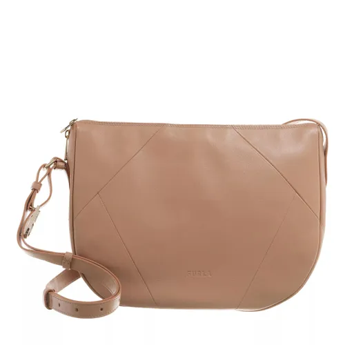 Furla Hobo Bags - Furla Flow M Shoulder Bag 32 - beige - Hobo Bags for ladies