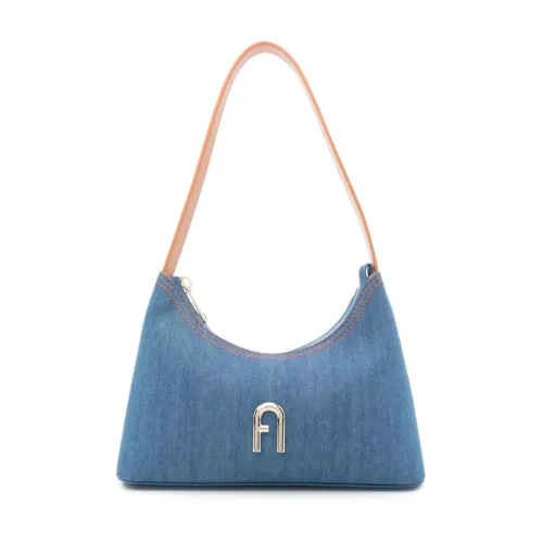 Furla , Mediterraneo Diamante Mini Shoulder Bag ,Blue female, Sizes: ONE SIZE