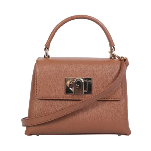 Furla , Mini Top Handle Bag ,Brown female, Sizes: ONE SIZE