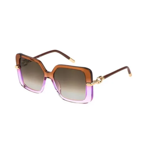 Furla , Pink Brown Gradient Sunglasses ,Brown female, Sizes:
