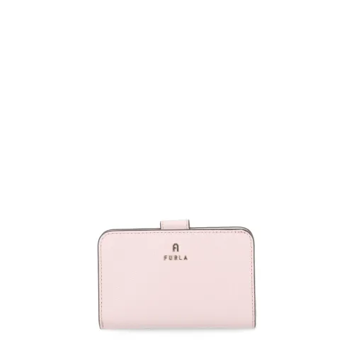 Furla , Pink Pebbled Leather Woman Wallet ,Pink female, Sizes: ONE SIZE