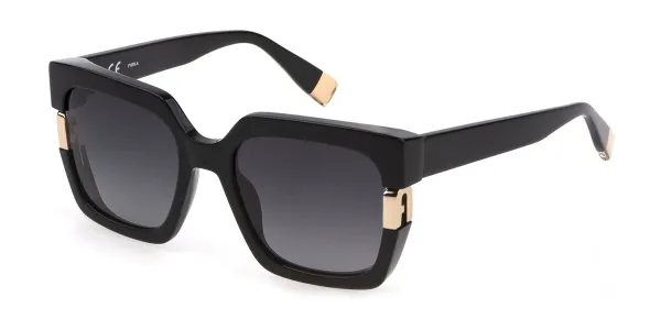 Furla SFU624 0700 Women's Sunglasses Black Size 54