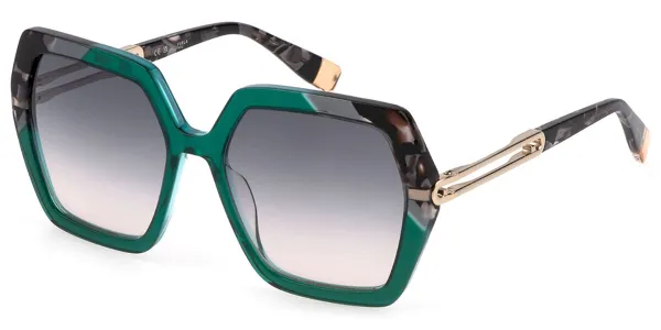 Furla SFU684 0Z48 Women's Sunglasses Green Size 56
