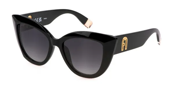 Furla SFU711 0700 Women's Sunglasses Black Size 53