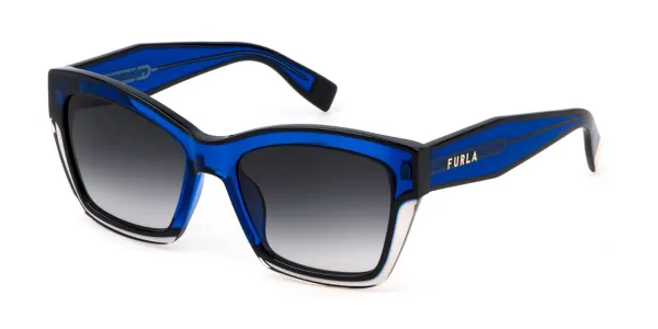 Furla SFU778V 0955 Men's Sunglasses Blue Size 55