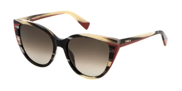 Furla SFU783 05GZ Women's Sunglasses Brown Size 55