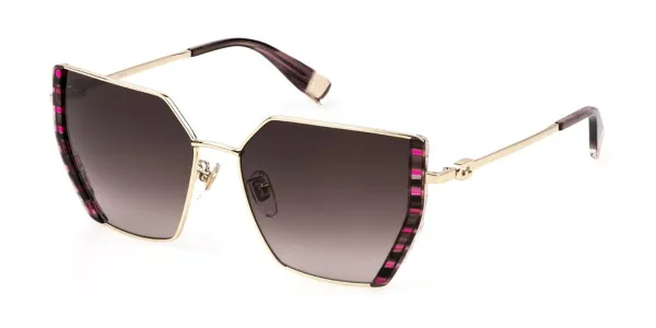 Furla SFU786V 0AHL Women's Sunglasses Gold Size 57