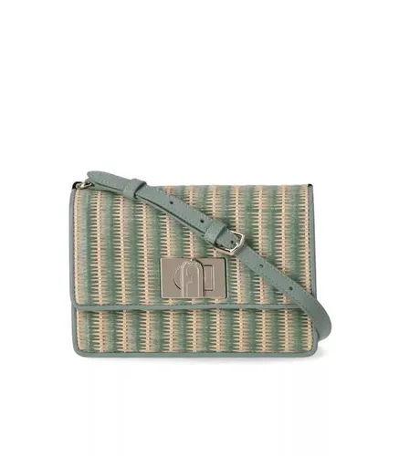 Furla Shopping Bags - 1927 Mini Rafia Green Crossbody Bag - green - Shopping Bags for ladies