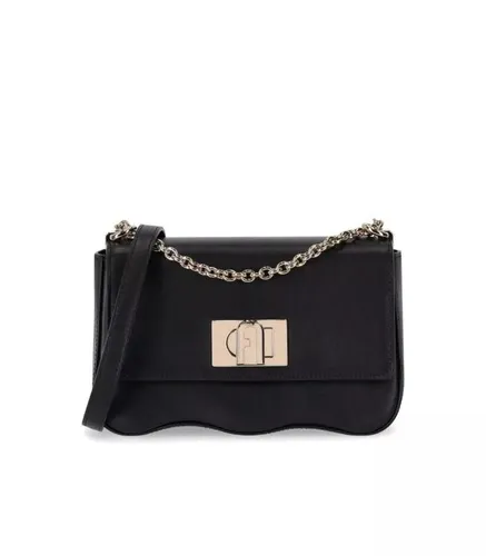 Furla Shopping Bags - 1927 Mini Wave Black Crossbody Bag - black - Shopping Bags for ladies