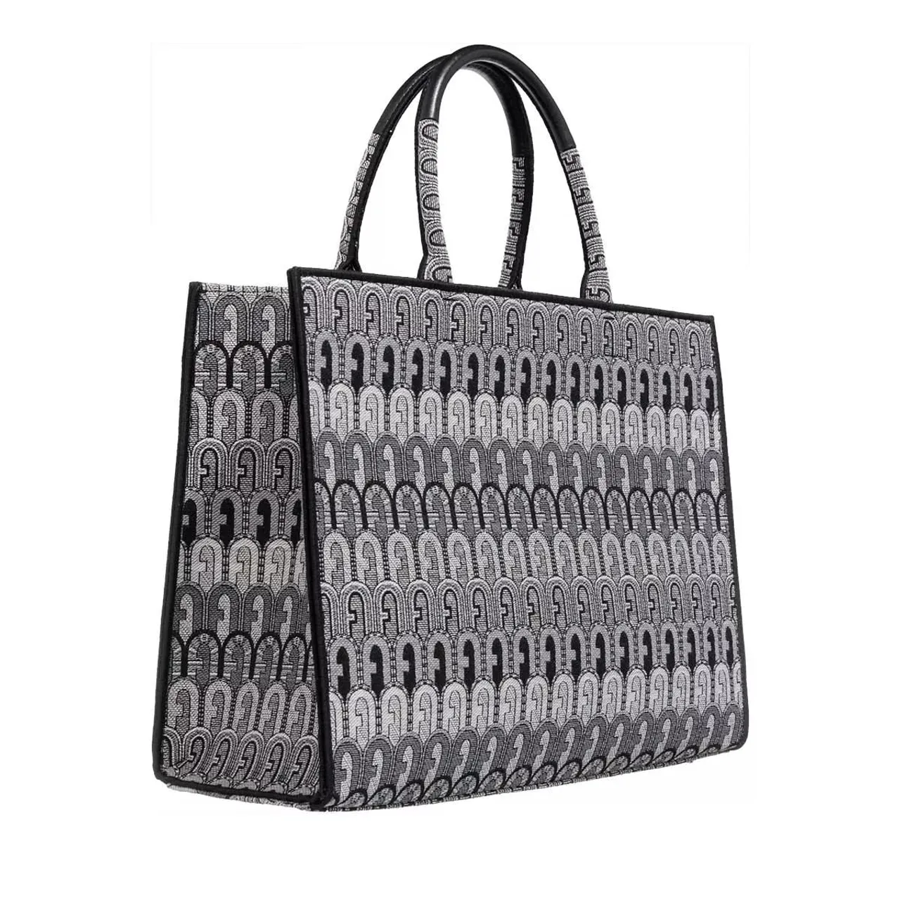 Furla Tote Bags - Furla Opportunity L Tote - Tessuto Jacquard Arco E - grey - Tote Bags for ladies