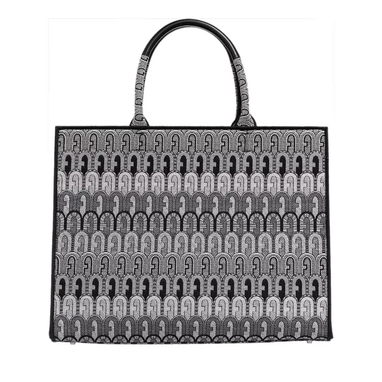 Furla Tote Bags - Furla Opportunity L Tote - Tessuto Jacquard Arco E - grey - Tote Bags for ladies