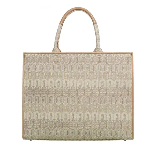 Furla Tote Bags - Furla Opportunity L Tote - Tessuto Jacquard Ricicl - beige - Tote Bags for ladies
