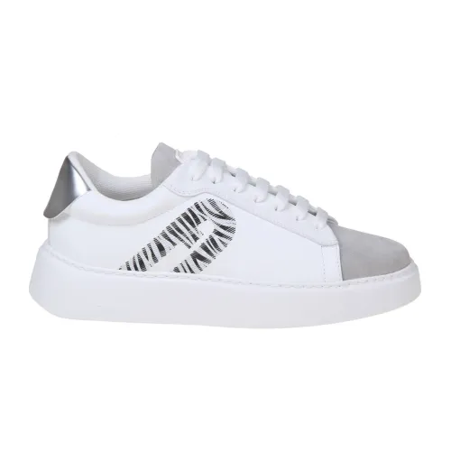 Furla , White Leather Sports Sneakers ,White female, Sizes:
