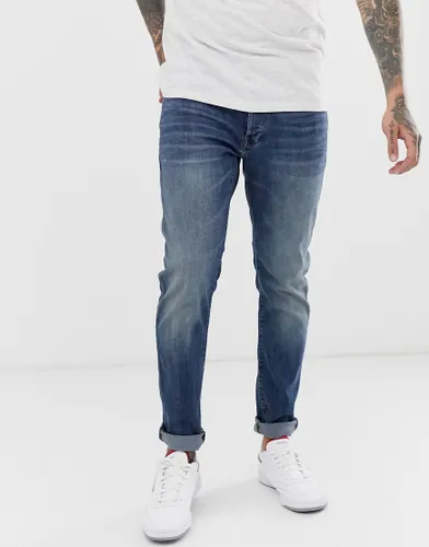 G-Star 3301 slim fit jeans in medium aged-Blue