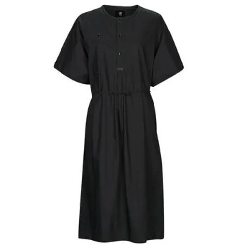 G-Star Raw  adjustable waist dress  women's Long Dress in Black