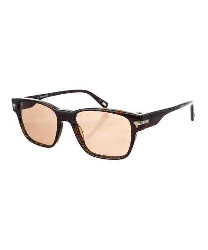 G Star Raw GS627S WoMens rectangular shaped acetate sunglasses - Brown - One