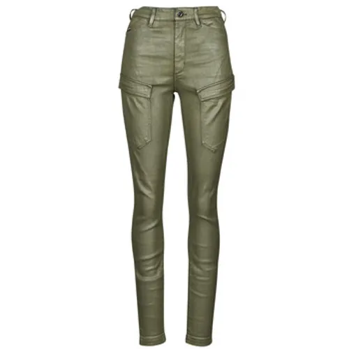 G-Star Raw  HIGH G-SHAPE CARGO SKINNY PANT WMN  women's Trousers in Green