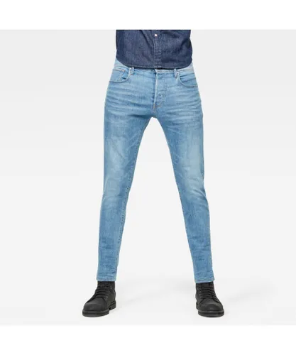 G-Star RAW Mens 3301 Slim Jeans - Navy Cotton