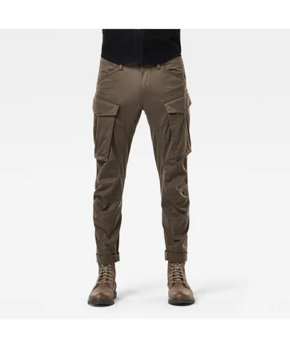 G-Star RAW Mens 3D Cargo Straight Tapered Pant - Grey Cotton