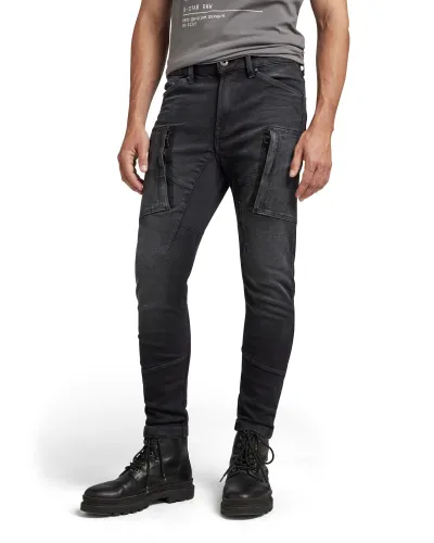 G-STAR RAW Men's Denim Cargo 3D Skinny Jeans