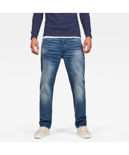 G Star Raw Mens G-Star RAW 3301 Relaxed Straight Jeans - Navy Cotton
