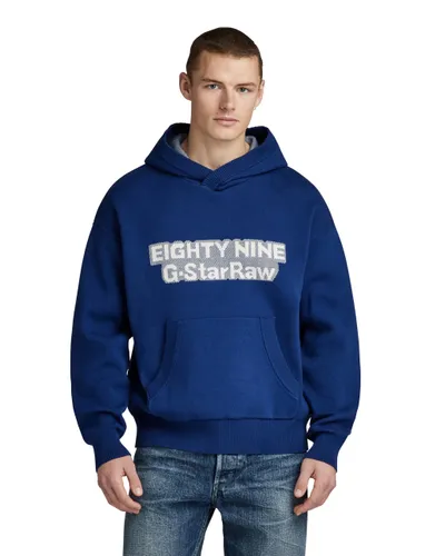 G-STAR RAW Men's Graphic Loose Knitted Hoodie