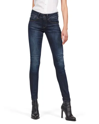 G-STAR RAW Women's Lynn Mid Waist Skinny Jeans