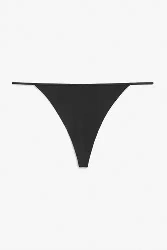 G-string with charm - Black