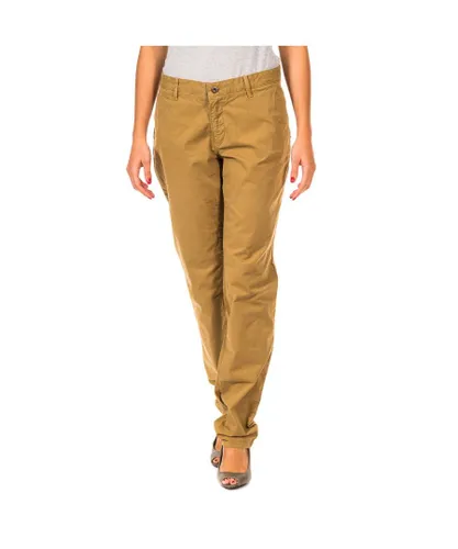 Gaastra Womens Long straight-cut trousers with hems 31693810 woman - Beige Cotton