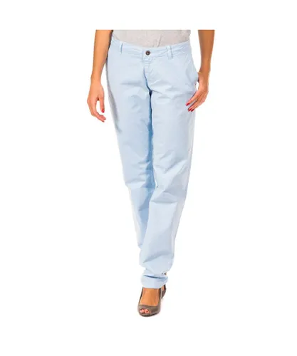 Gaastra Womens Long straight-cut trousers with hems 31694100 woman - Blue Cotton