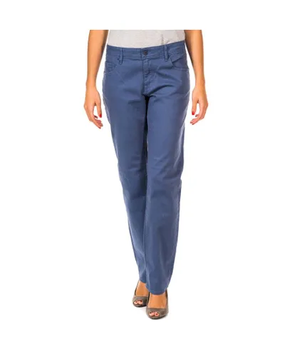 Gaastra Womens Long waterproof pants with straight hems 36691051 woman - Blue Cotton