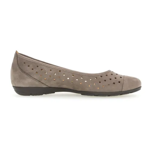 Gabor , Womens Hovercraft Ballerina Shoes ,Brown female, Sizes: