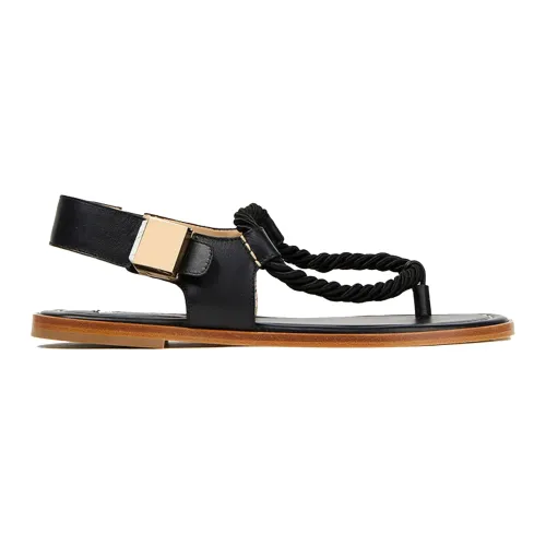 Gabriela Hearst , Gabriela Hearst Zephyr Leather Sandals ,Black female, Sizes: