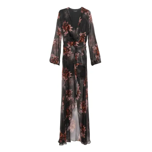 Gaëlle Paris , Floral Midi Dress for Women ,Black female, Sizes: