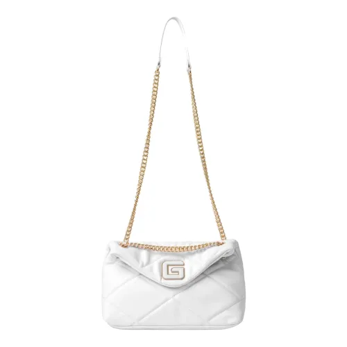 Gaëlle Paris , Quilted Puffer Crossbody Bag ,White female, Sizes: ONE SIZE