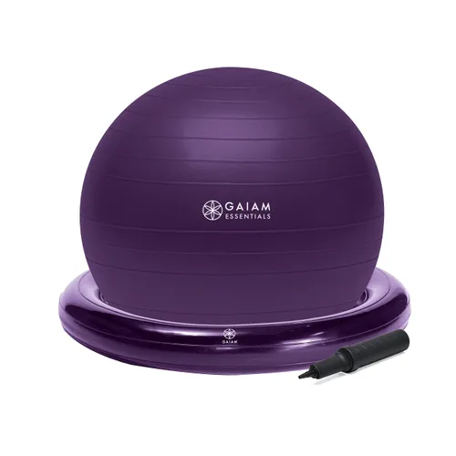 Gaiam Essentials Balance Ball & Base Kit